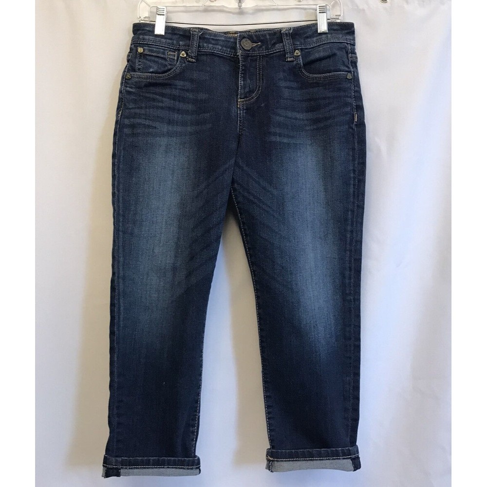 KUT From The Kloth  Capri Y2K Vintage Retro Boho Crop Jeans size 4